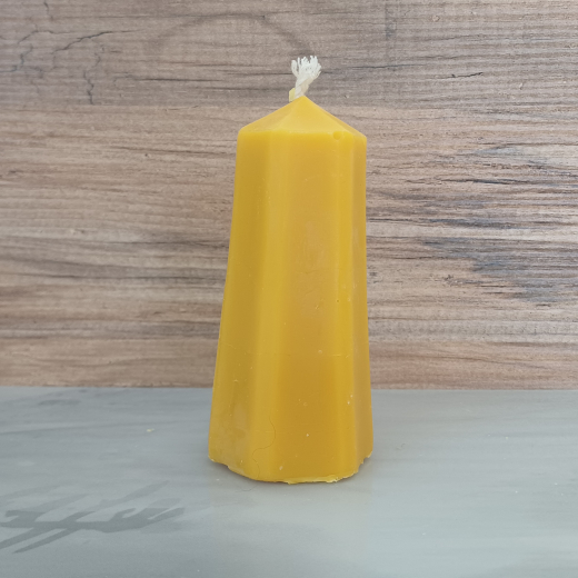 Bienenwachskerze konisch 6-eck