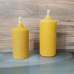 Bienenwachskerzen außen Wabe 2