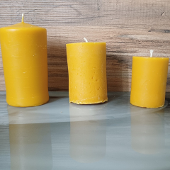 Bienenwachskerzen außen glatt