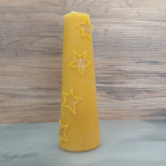 Bienenwachskerze konisch Stern